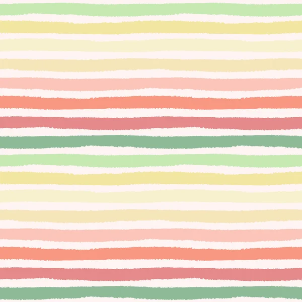 Seamless pattern with hand painted brush strokes, striped backgr — Stock Vector