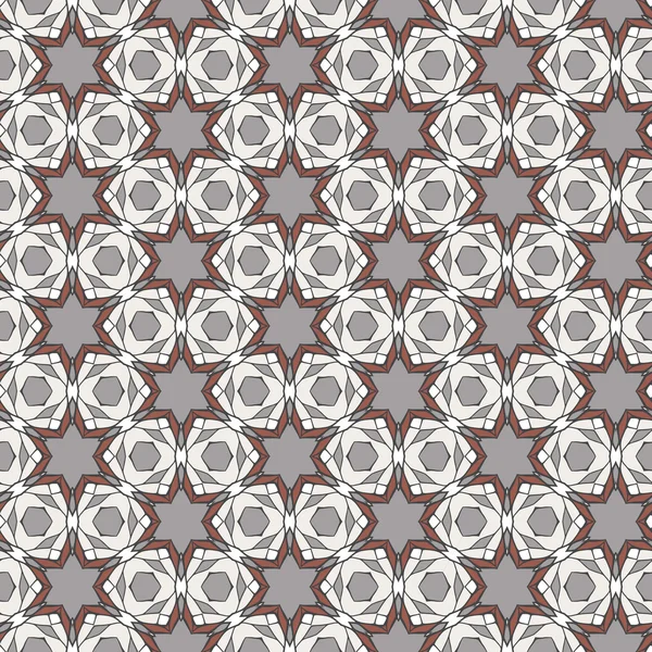 Seamless pattern with mosaic lace ornament — Stock Vector
