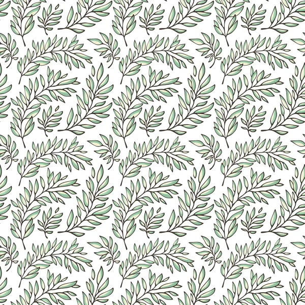 Seamless pattern decorative branches — Stock Vector