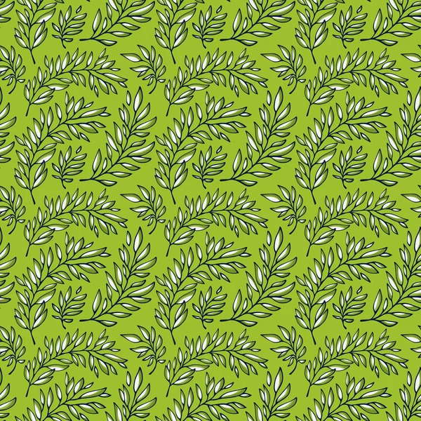 Motif sans couture branches décoratives — Image vectorielle