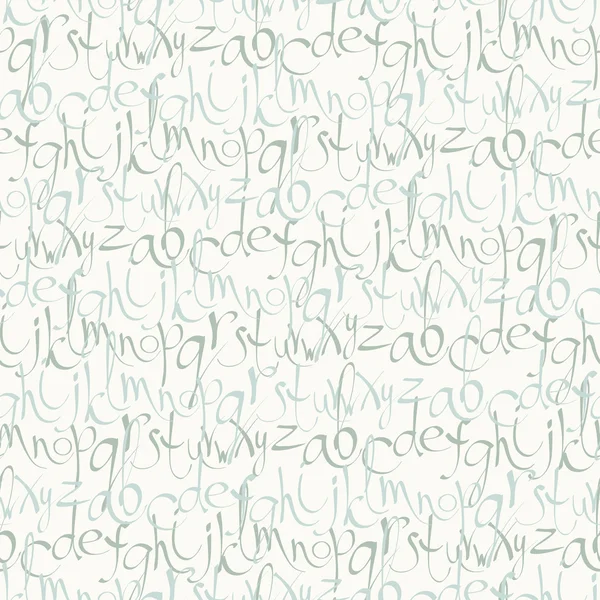 Бесшовный узор с нарисованными от руки буквами — стоковый вектор