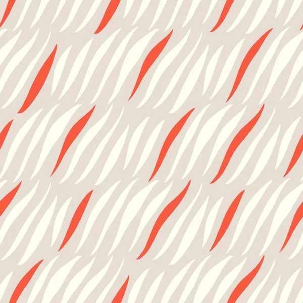 抽象的な幾何学的な波の飾りとのシームレスなパターン — ストックベクタ