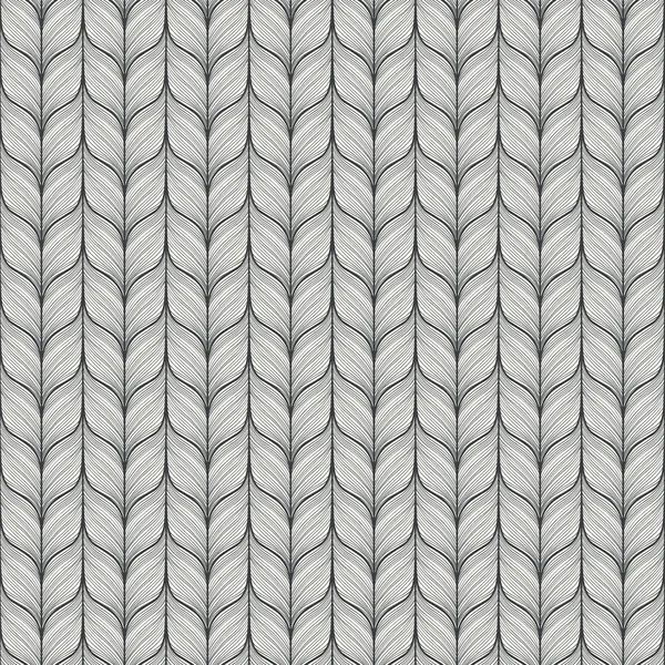 无缝模式用抽象的手绘制针织的纹理 — 图库矢量图片