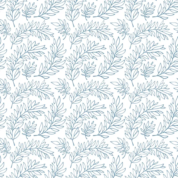 Seamless pattern decorative branches — Stock Vector