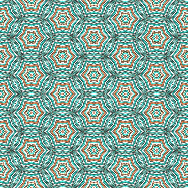 Seamless mönster med mosaik spetsar prydnad — Stock vektor
