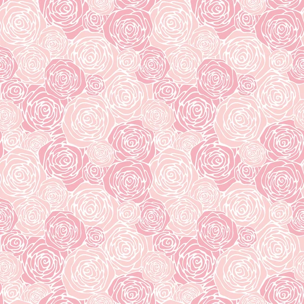 Bezešvé vzor s osnovy růže — Stockový vektor