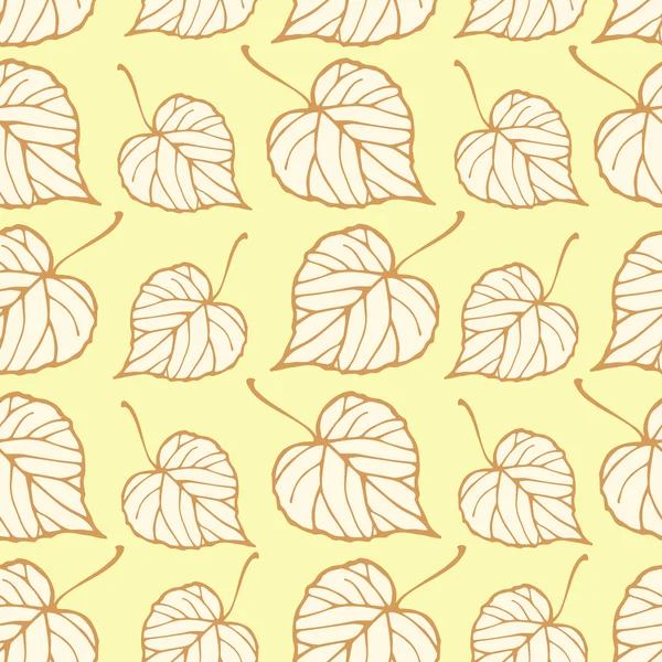 Seamless pattern with falling leaves — Stock Vector