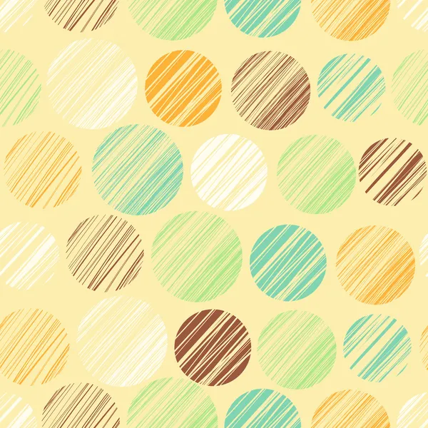 Seamless pattern with circle elements — Stock Vector