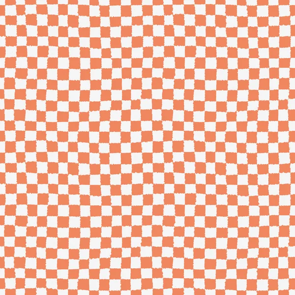 Seamless pattern with checkered geometric texture — Stock Vector