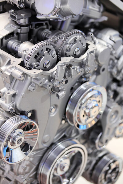 Close-up automobile engine