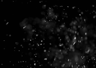 Bokeh and Dust, abstract background, black texture