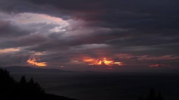 暴风雨后的动态天空 — 图库视频影像