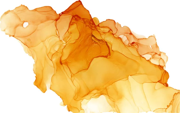 주황색 지드 패턴. 흰색에 분리되어 있는 잉크 모양 — 스톡 사진