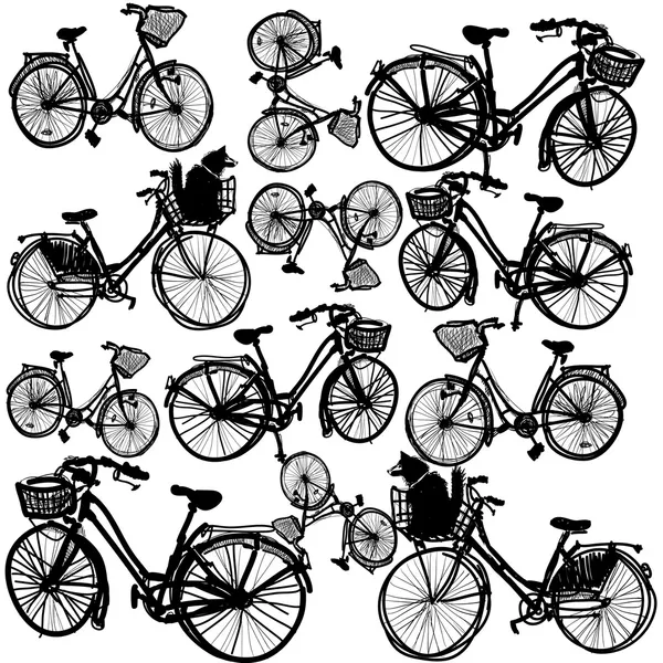 Bisikletler — Stok Vektör