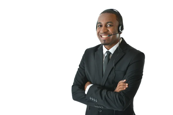 Smiling Customer Service Representative — Stock Photo, Image