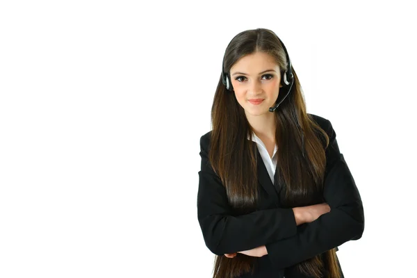 Representante de Atendimento ao Cliente Feminino — Fotografia de Stock