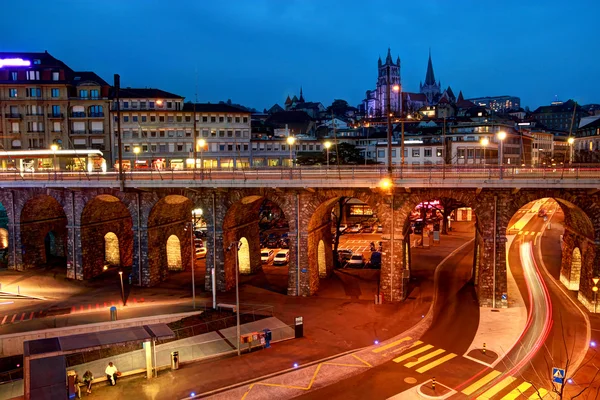 Lausanne-Flon, Switzerland — Stock Photo, Image