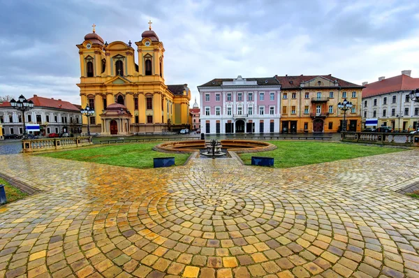 Placu Union square, timisoara, Rumunia — Zdjęcie stockowe