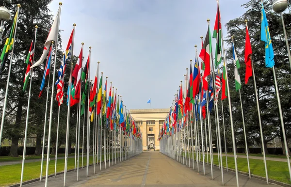 Edificio de las Naciones Unidas, Ginebra, Suiza — Foto de Stock