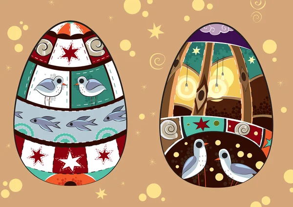 Muhteşem Paskalya yumurtaları — Stok Vektör