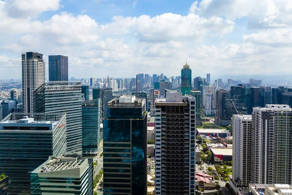 Taguig Metro Manila Filipinas Horizonte Bgc Durante Claro Día Soleado — Foto de Stock