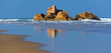 Rock Atlantik oceancoast, essaouira, Fas