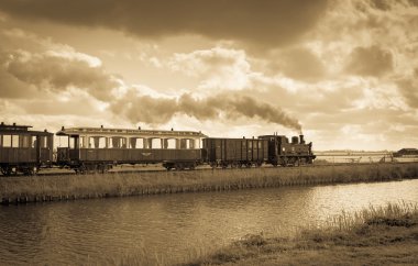 Heritage railway  in Netherlands clipart