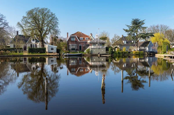 Broek Waterland Holland Norte Países Baixos Março 2022 Casas Árvores — Fotografia de Stock