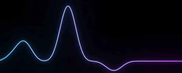 Rendu Lumière Néon Rvb Sur Fond Obscurité Des Lignes Laser — Photo