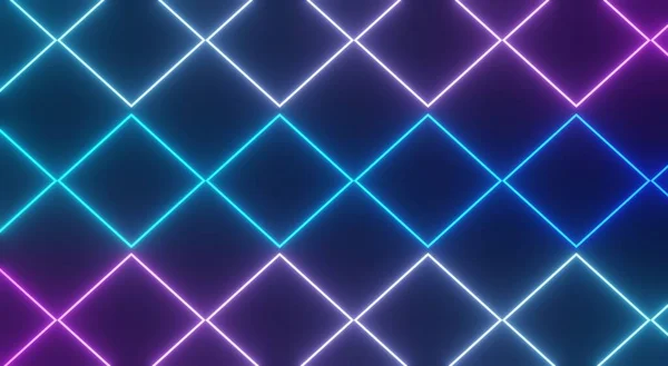 Vykreslení Neonového Světla Rgb Pozadí Tmy Abstraktní Laserové Čáry Ukazují — Stock fotografie