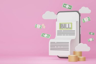 Mor arkaplan üzerinde boş onay kutusu olan 3d minimal kontrol listesi detayı veya dizüstü bilgisayarı oluşturma.