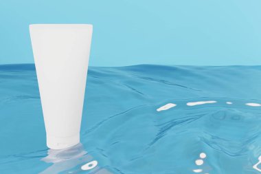 3 boyutlu boş kozmetik cilt ürünleri ya da paketleme modeli. Güzellik sabunu ve spa konsepti. Cilt sağlığı için losyon yağı nemlendirici. Markalaşma için kaliteli ve lüks tasarım.