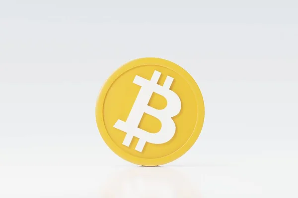 Рендеринг Стека Криптовалюты Bitcoin Криптовалютная Концепция Цифровой Валюты Новый Виртуальный — стоковое фото