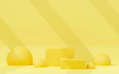 3D sunum ve reklam için soyut podyum platformunu hazırlayın. Temiz dizaynlı minimum sahne arkaplanı. Model için boş kaide. Kozmetik için pastel renkli boş sahne.