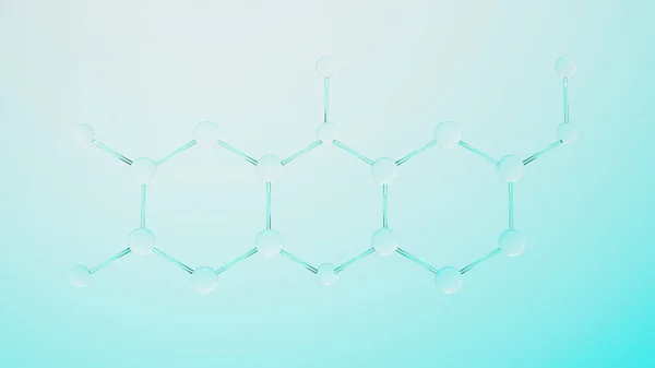 側細胞や分子における単純な化学結合の3Dレンダリング イオン 分子の関連 液滴の泡の背景 共有結合だ 生化学的相互作用 — ストック写真