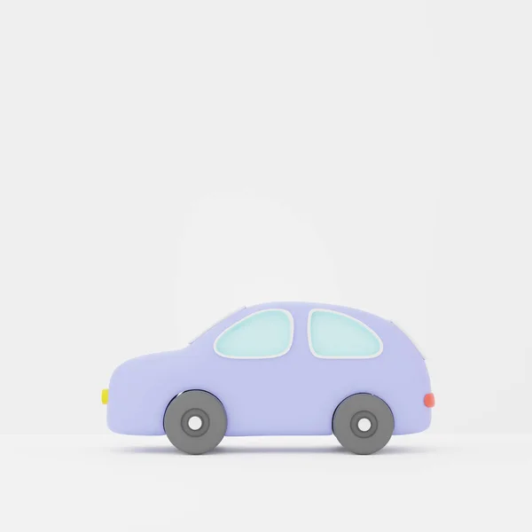 Rendering Automobile Minimal Car Icon Clean Background Mock Web Banner — Stock Photo, Image