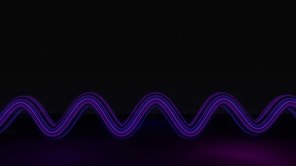 Darstellung Von Grellem Neon Und Leuchtendem Licht Dunkler Szene Geschwindigkeit — Stockfoto