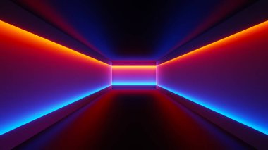 Karanlık sahnede parlayan üç boyutlu flaş ve ışık yansıması. Hız ışığı hareket çizgileri.