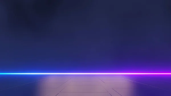 Darstellung Von Grellem Neon Und Leuchtendem Licht Dunkler Szene Lichtgeschwindigkeit — Stockfoto