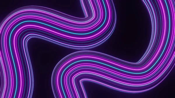 Abstract Colorful Neon Glowing Light Background Speed Light Illuminated Florescent — 스톡 사진