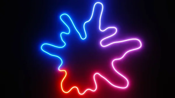 Abstract Colorful Neon Glowing Light Background Speed Light Illuminated Florescent — Stock Fotó