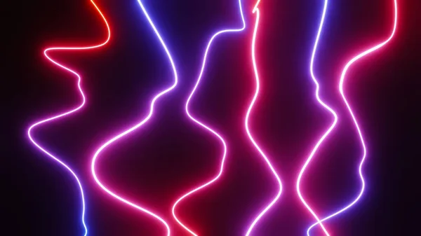 Abstract Colorful Neon Glowing Light Background Speed Light Illuminated Florescent — Zdjęcie stockowe