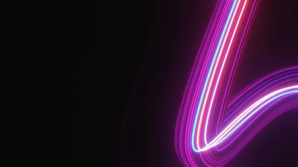 Abstract Colorful Neon Glowing Light Background Speed Light Illuminated Florescent — 图库照片