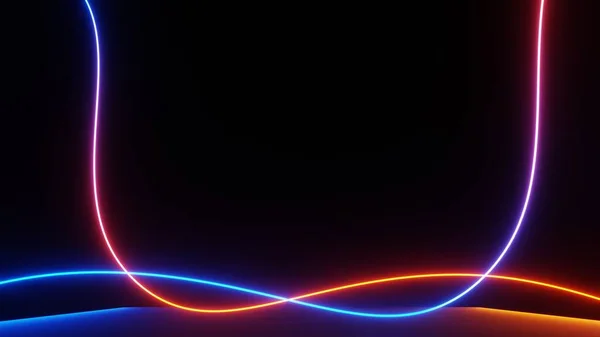 Abstract Colorful Neon Glowing Light Background Speed Light Illuminated Florescent — Stock Fotó