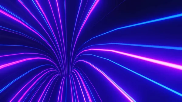 Abstract Colorful Neon Glowing Light Background Speed Light Illuminated Florescent — Fotografia de Stock