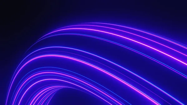 Abstract Colorful Neon Glowing Light Background Speed Light Illuminated Florescent — Stockfoto