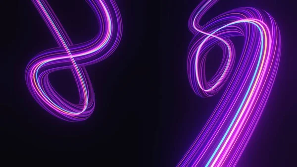 Abstract Colorful Neon Glowing Light Background Speed Light Illuminated Florescent — Stock Photo, Image