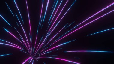 3 boyutlu hareket çizgisi hız ve güç ya da ışık yolları. Kıvrımlı kirişli yüksek hızlı ışık. 5G Teknoloji hızlı ve fütüristik geçmişi var. Soyut hareket bulanıklığı.