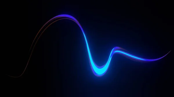 Renderingslinje För Hastighet Och Effekt Eller Ljusspår Höghastighetsljus Med Kurvrörelse — Stockfoto