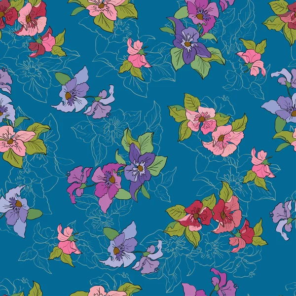 Nahtloses florales Design. — Stockvektor